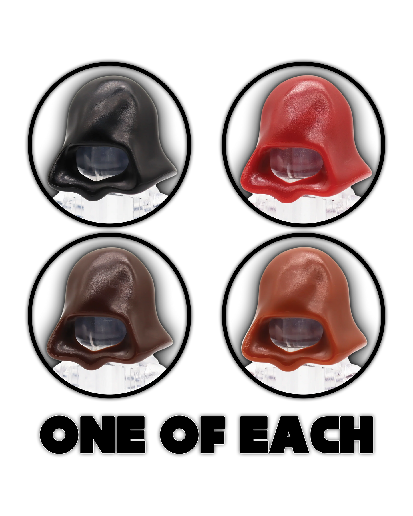 Stealth Hood 4 Pack - LEGO Custom Parts (BAFDE)