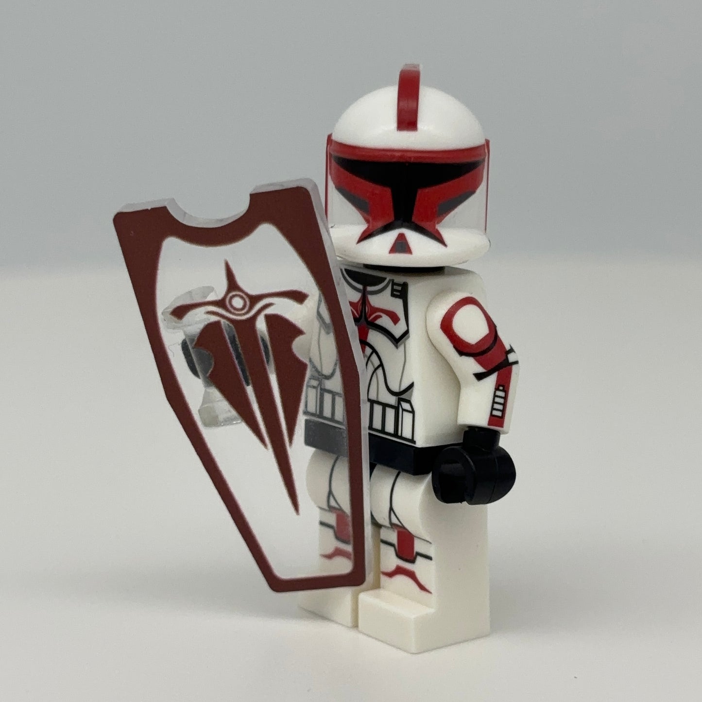 Phase 1 Riot Trooper With Shield - LEGO Custom Minifigure