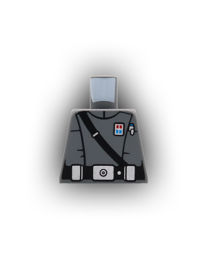 Imperial Officer Strap Torso - LEGO Custom Part (BAFDE)