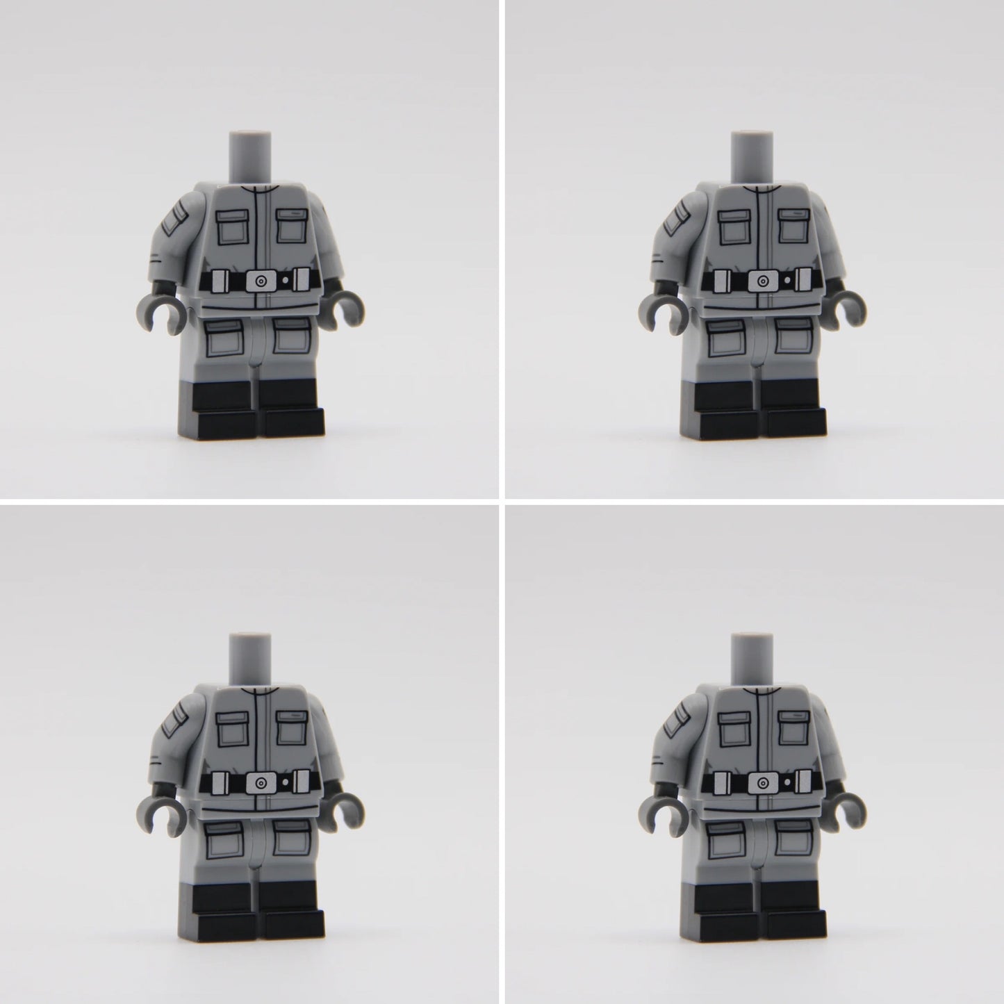 RC Light Bluish Gray Imperial Army Fatigue Torso - LEGO Custom Part
