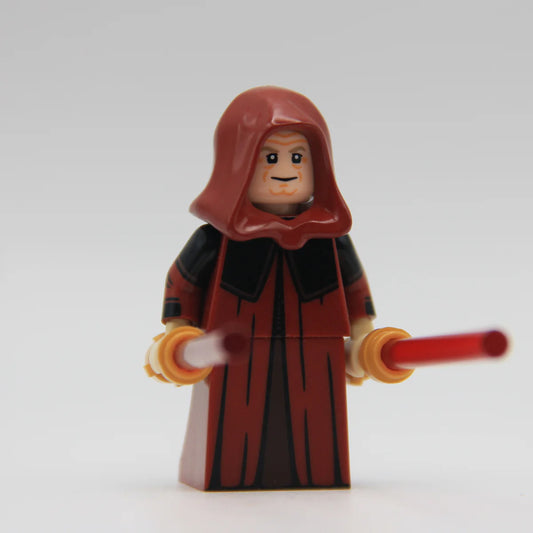 Palpatine (Dark Red) - LEGO Custom Minifigure (RC)