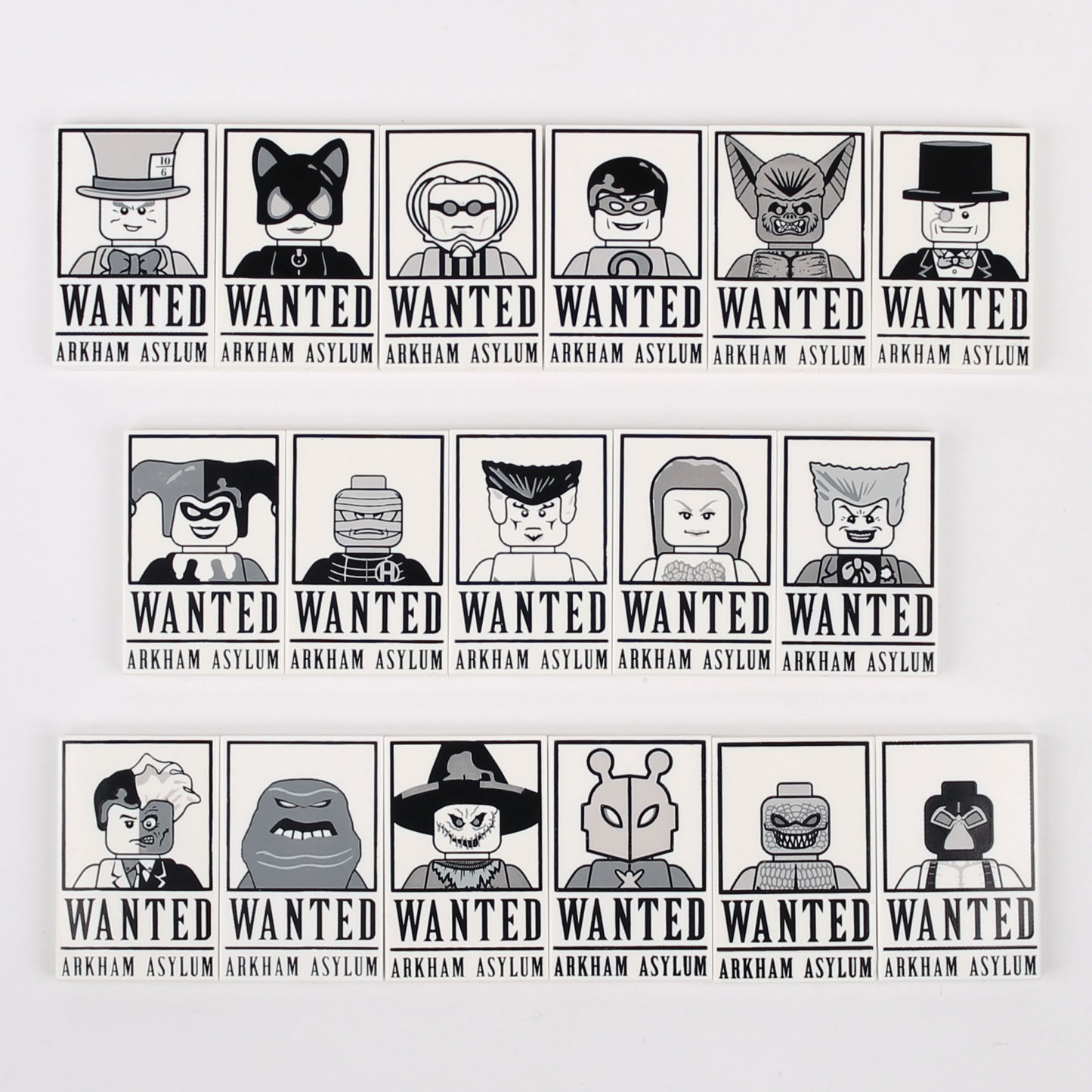 Gotham Wanted Tiles - LEGO Custom Accessories (Orbital)