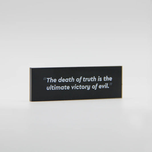 RC Affluent Activist Quote Placard - LEGO Custom Accessory