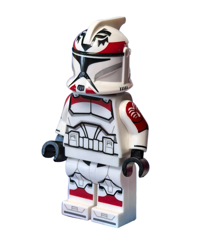 dark red phase 1 clone with wolfpack markings - front view