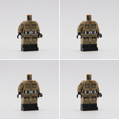 RC Dark Tan Imperial Army Fatigue Torso - LEGO Custom Part