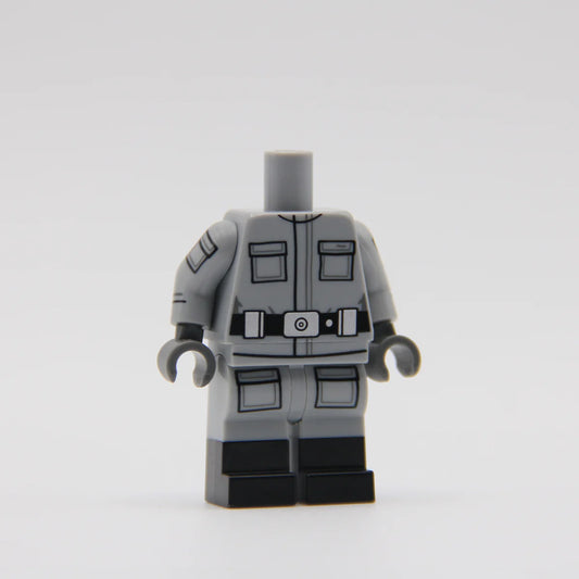 RC Light Bluish Gray Imperial Army Fatigue Torso - LEGO Custom Part