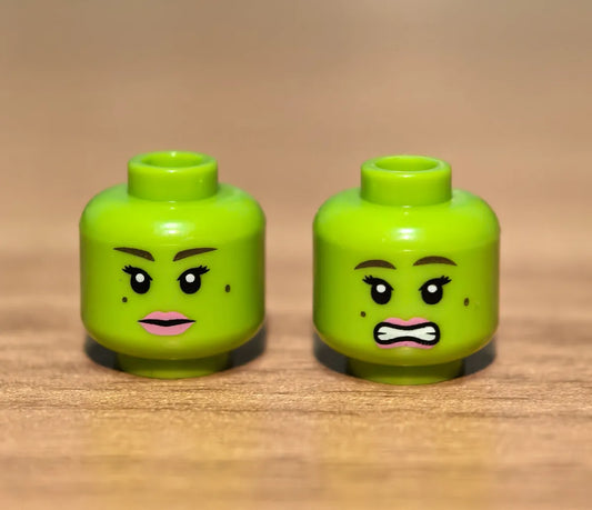 GCC Lime Padme Head PREORDER - LEGO Custom Accessory