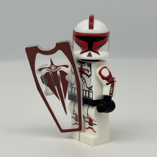 Phase 1 Riot Trooper With Shield - LEGO Custom Minifigure