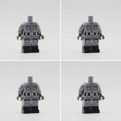 RC Light Bluish Gray Imperial Army Fatigue Torso - LEGO Custom Part