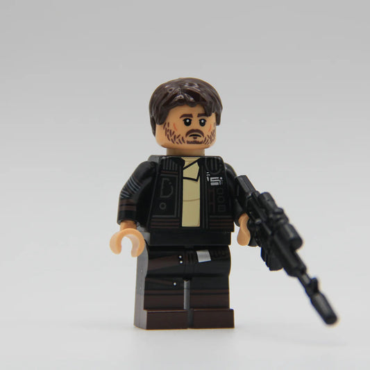 lego cassian andor figure with weapon