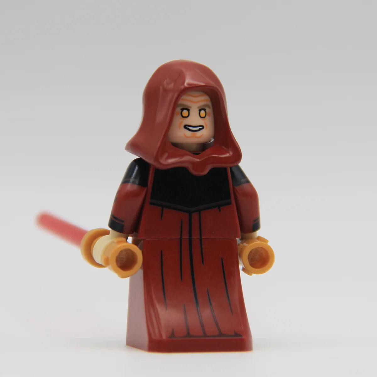 Palpatine (Dark Red Robes) - LEGO Custom Minifigure (RC)