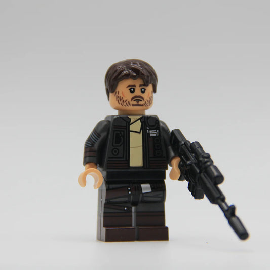 Cassian Andor (Finale) Pearl Dark Gray Alt - LEGO Custom Minifigure (RC)