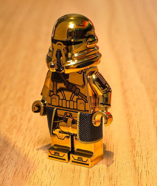 GCC Gold Chrome Airborne PREORDER - LEGO Custom Minifigure