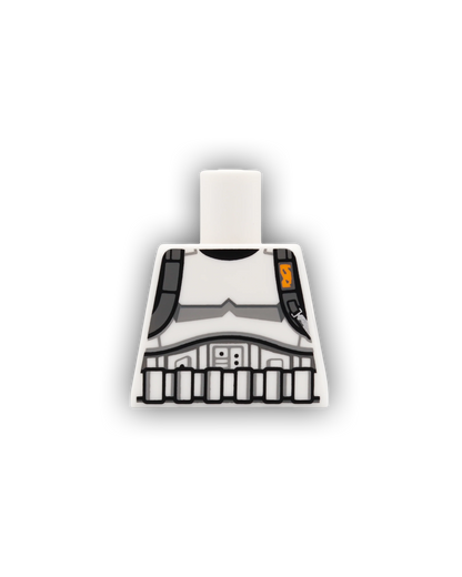 Backpack Stormtrooper Torso - LEGO Custom Part (BAFDE)