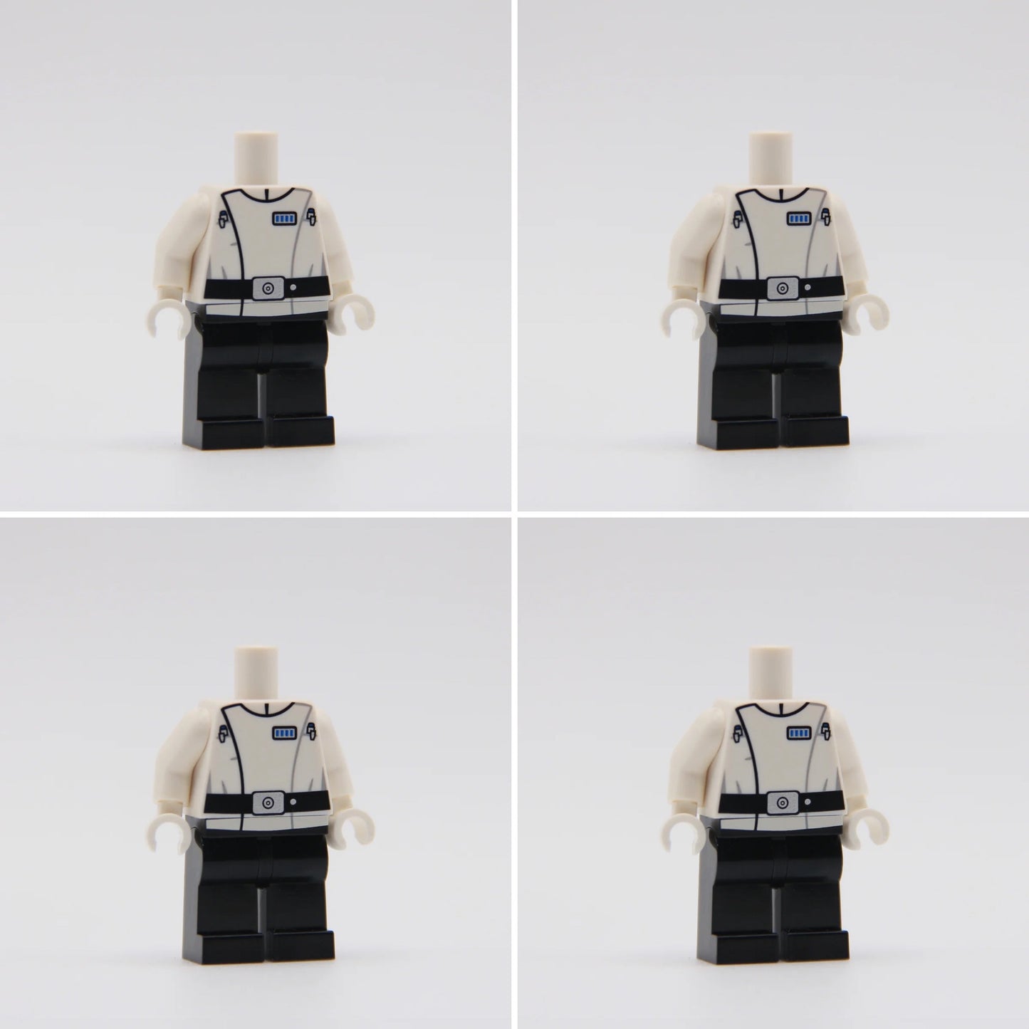 RC Security Bureau Captain Torso (No Belt Boxes) - LEGO Custom Part