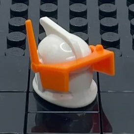Orange Visor w/ Antenna - LEGO Custom Accessory