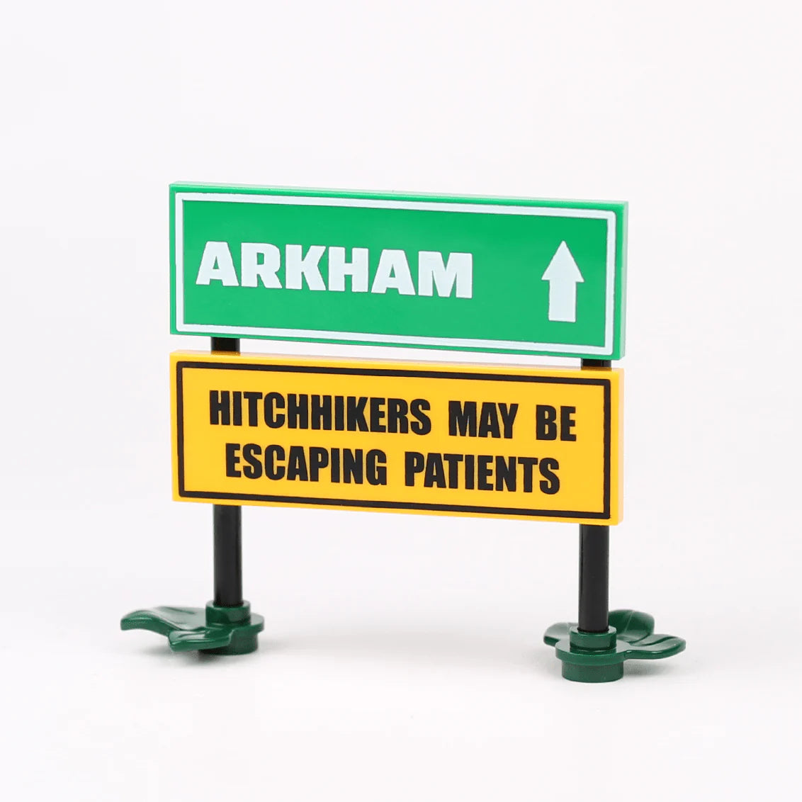 Arkham Asylum Sign - LEGO Custom Accessory (Orbital)
