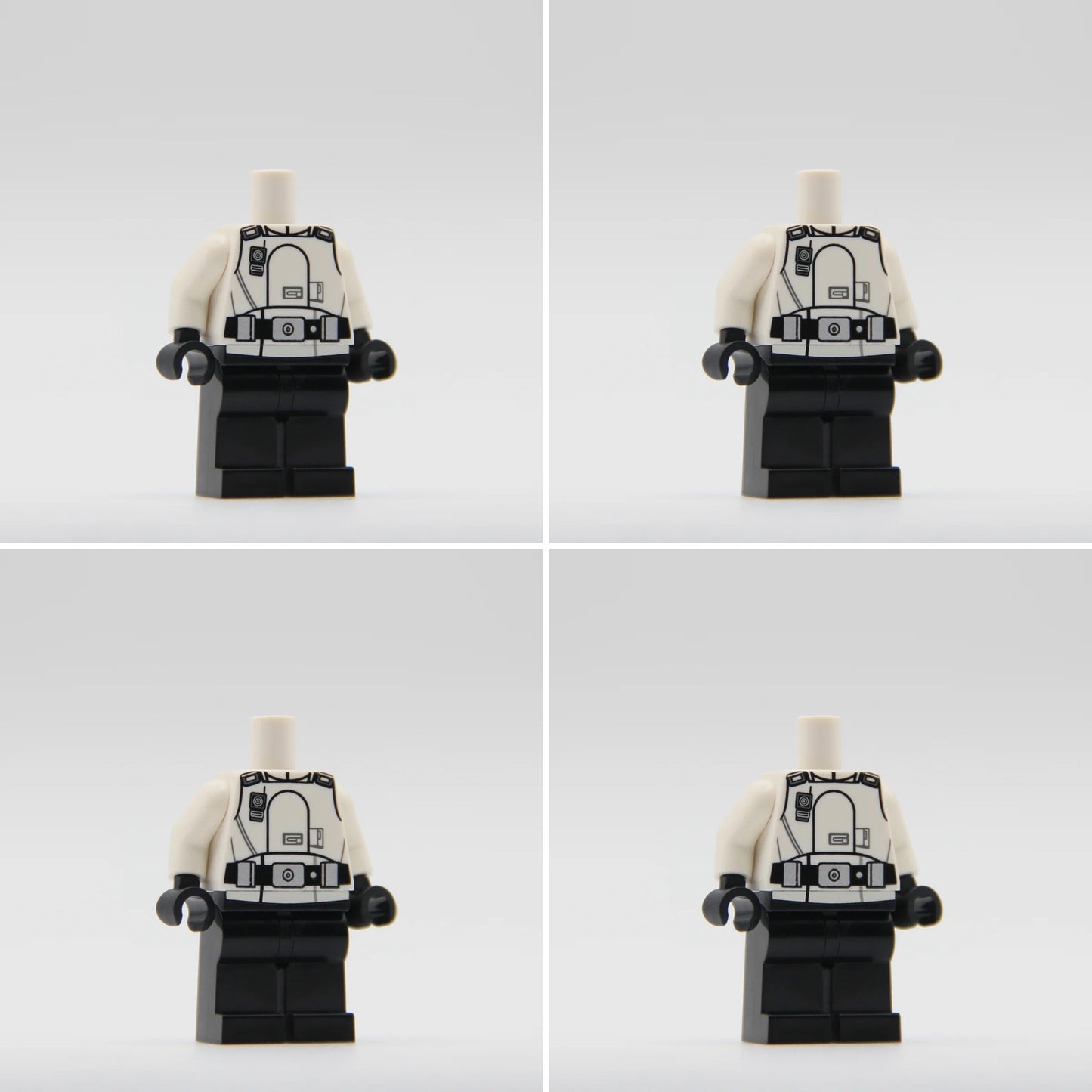 RC Security Bureau Armored Officer Torso - LEGO Custom Part