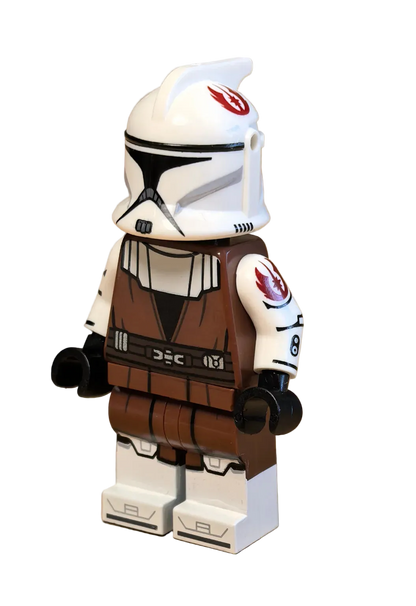 Jedi Commander (Reddish Brown) PREORDER - LEGO Custom Minifigure (GCC)