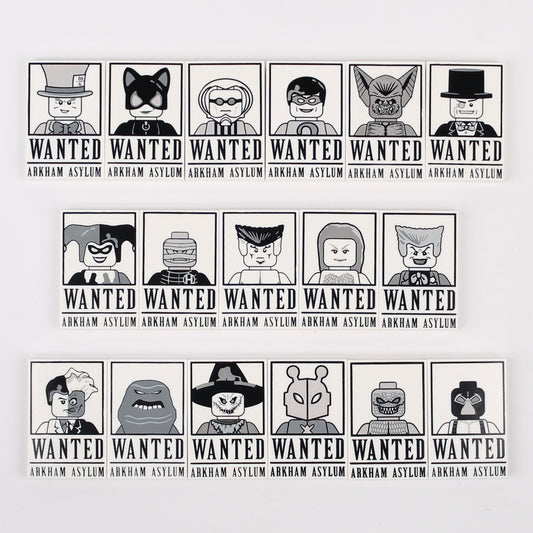 Gotham Wanted Tiles - LEGO Custom Accessories (Orbital)