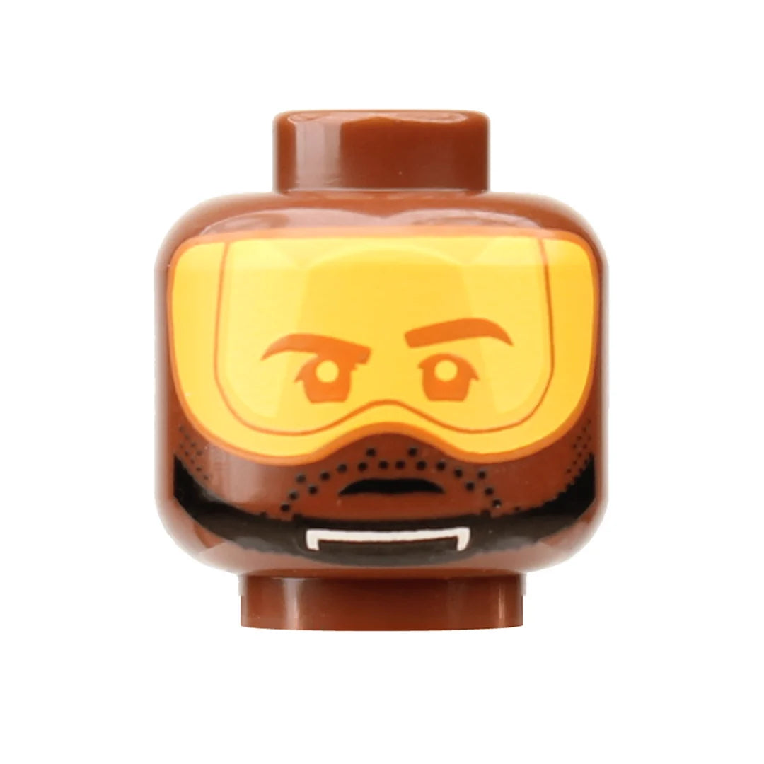 Rebel Pilot Head (Stubble) - Custom Part (Orbital)