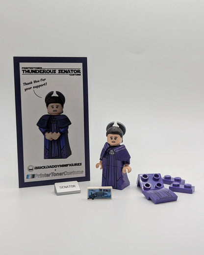 Padme (Thunderous Senator) - LEGO Custom Minifigure (PTC)