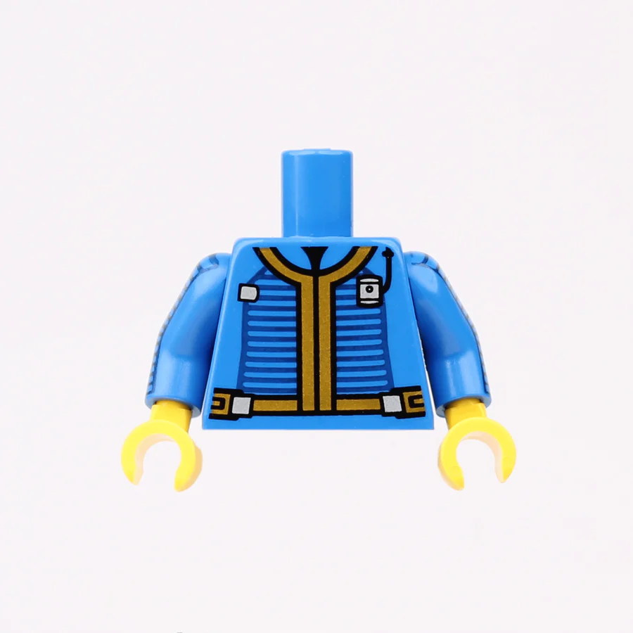 Fallout Vault Torso (Male) - LEGO Custom Part (Orbital)
